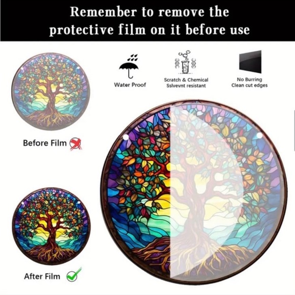 Multicolored Tree Of Life Double
Sided Acrylic Sun Catcher - Picture 4 of 4